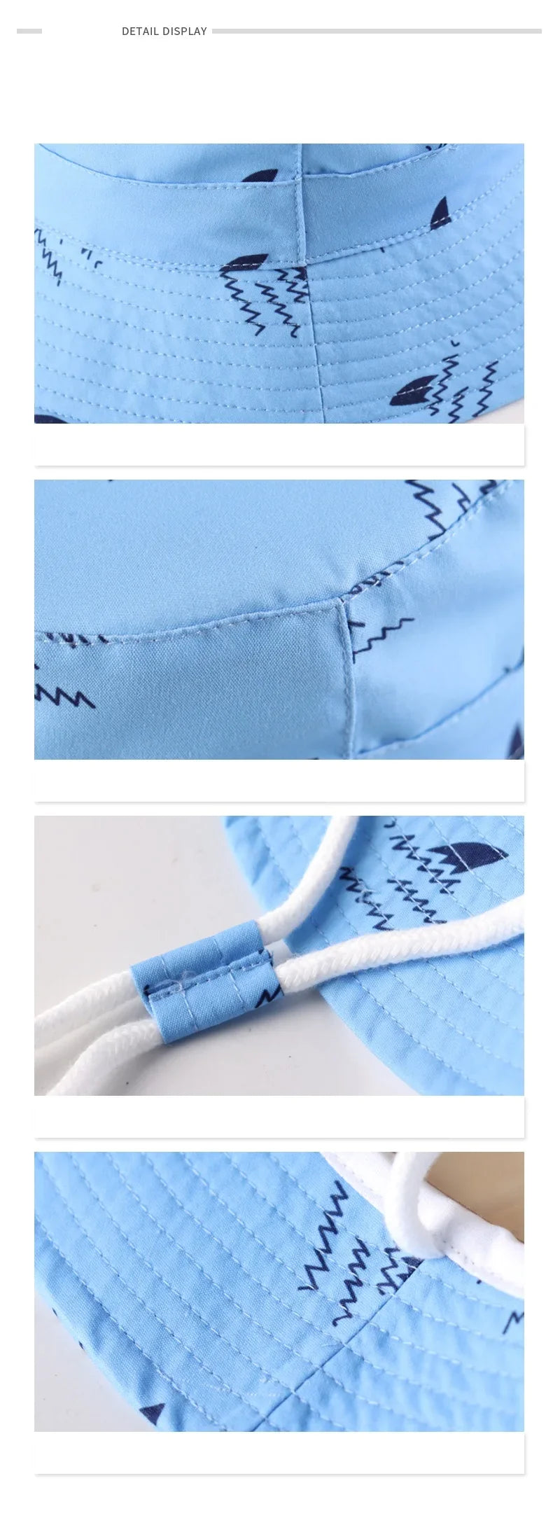 Shark Splash Baby Sun Hat – playful bucket cap with summer-proof UV defense