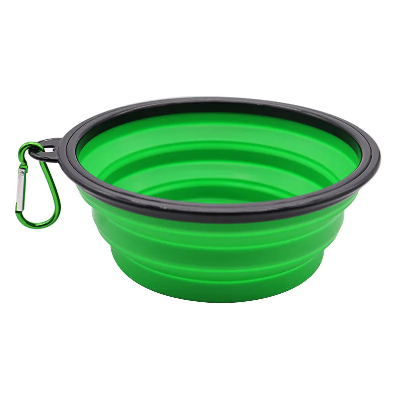 Tour Goblin Collapse-Bowl – Lizard Vigilante Folding Silicone Travel Feeder For Dogs, Cats & Road-Trip Renegades