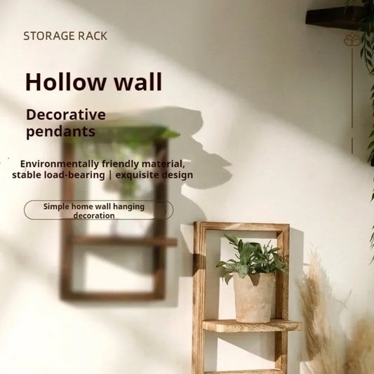 “Wall of Riffs” Industrial-Grade Wooden Hanging Shelf – Post-Modern Display Rack for Loud Lives & Louder Walls