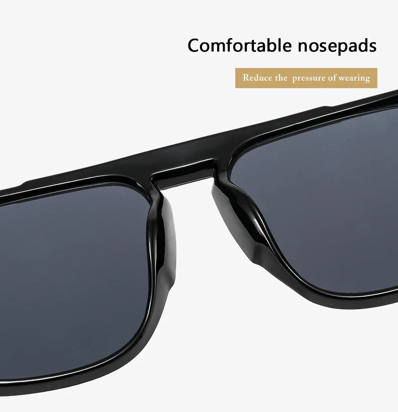 RiotVision Red Rivet Shades – Oversized Square Sunglasses for Rockstars and Outlaws