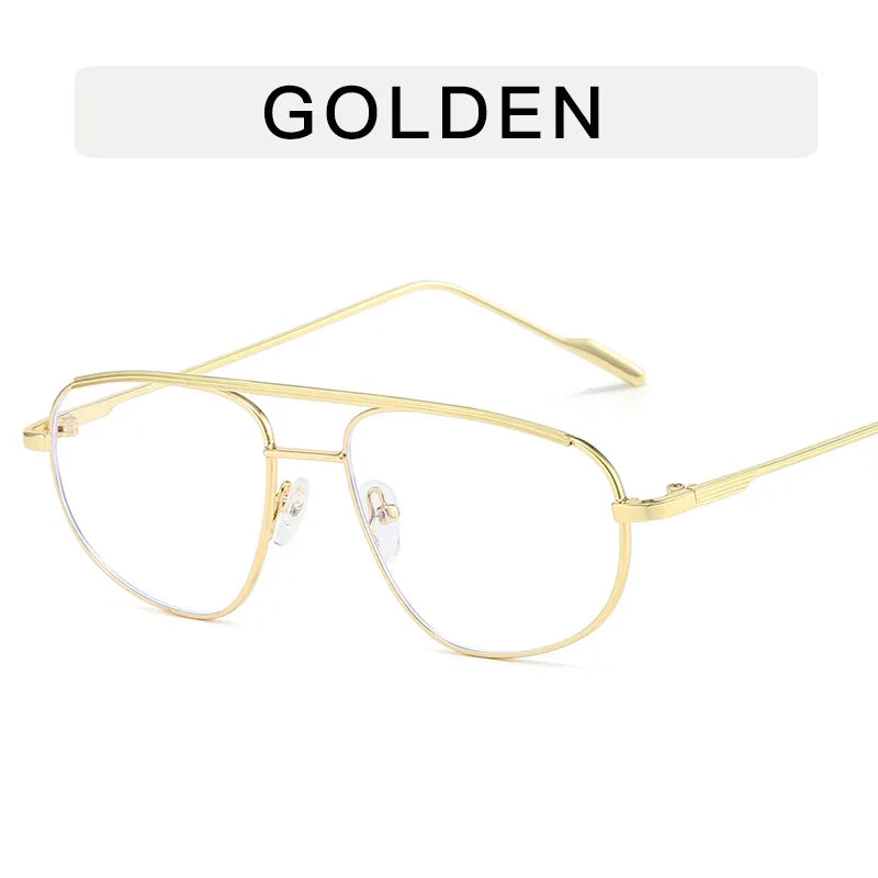 ThrasherVision Metal Punk Half-Frame Pilot Shades – UV400 Gradient Eyewear for Rebels & Rockstars