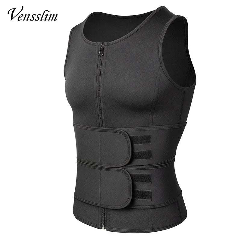 VENSSLIM PRO-GRADE MEN’S BODY SHAPER – Heavy-Duty Waist Trainer Compression Vest for Core Stability, Fat Burn, and Jobsite Confidence