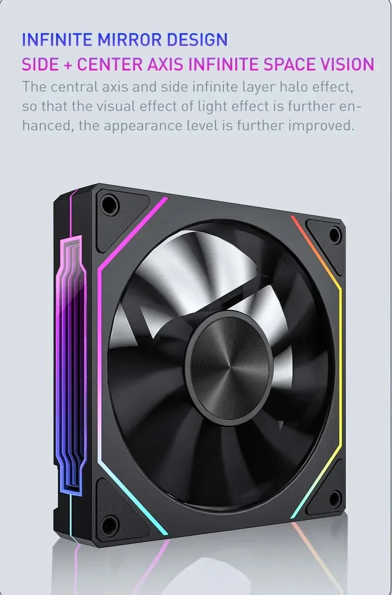 PRISM RIOT UF-2 PRO | 120mm 9-Blade ARGB Metalstorm Fan – Shred Heat, Not Riffs