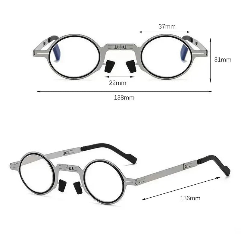 MOONBIFFY Fold & Focus – Portable Smart Folding Blue Light Reading Glasses for Men & Women 👓✨