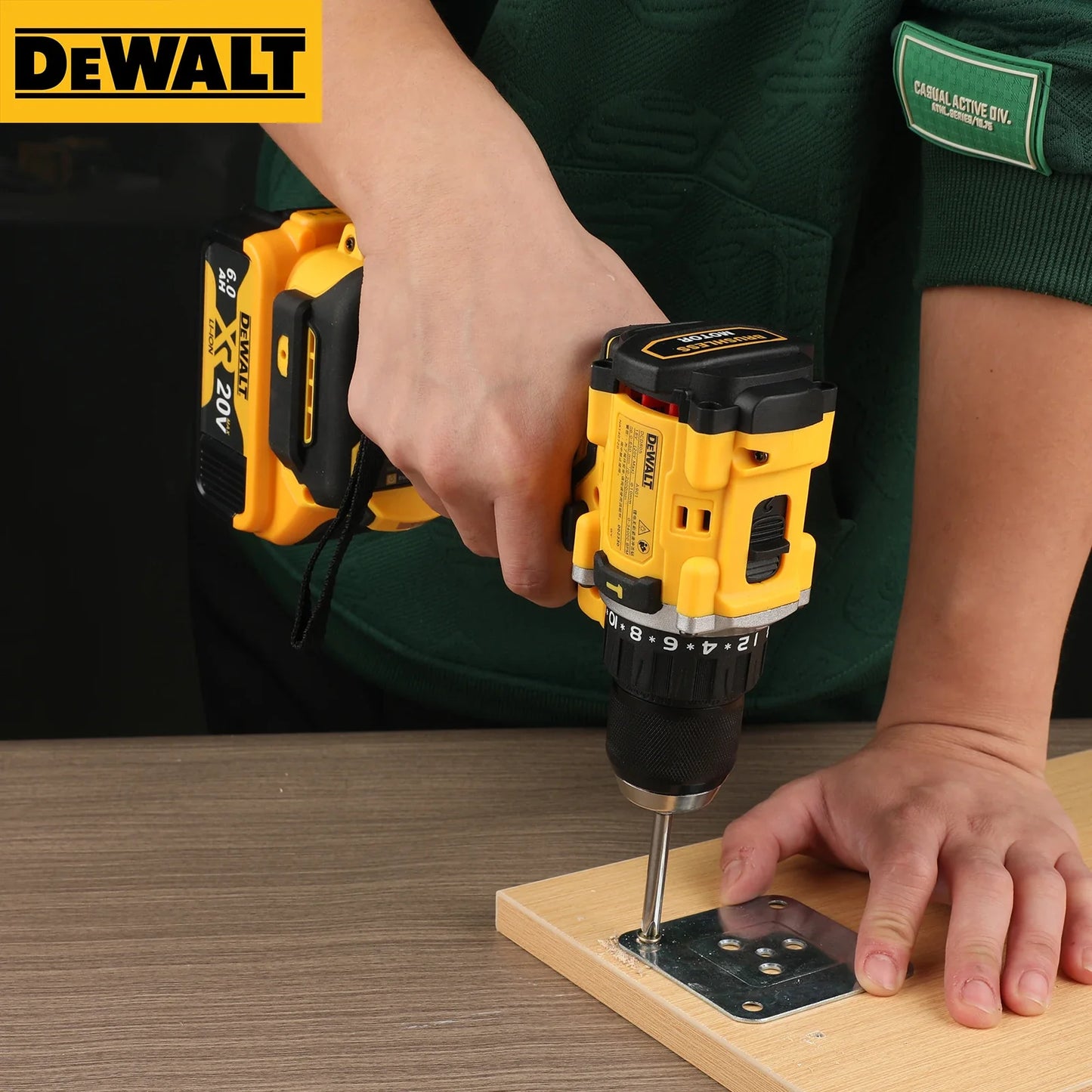 TorqueTitan DCD805 by DEWALT – 20V Brushless Compact Power Drill for Bold Builders, Everyday Heroes & Weekend Warriors