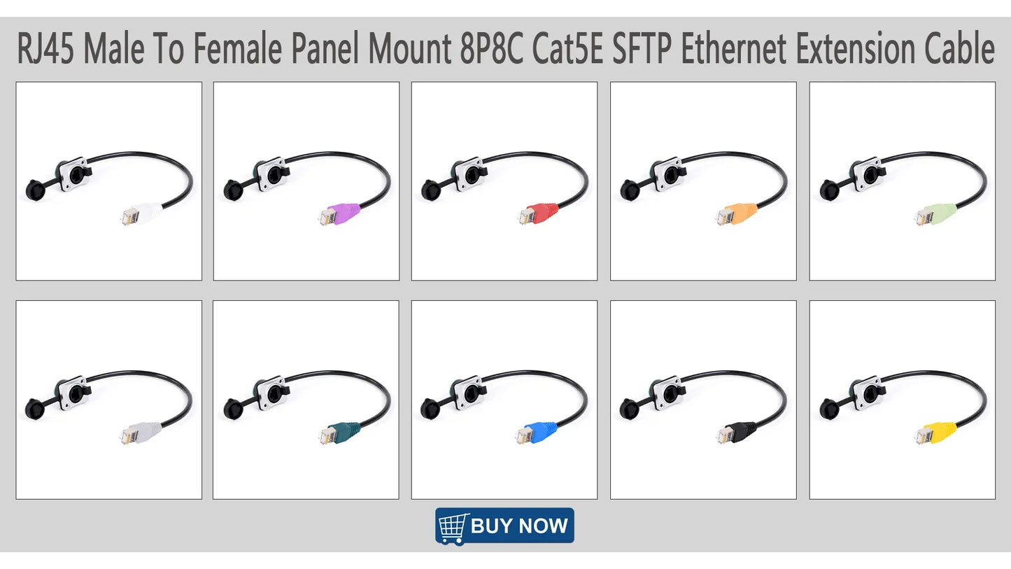 "Cable to the Grave" Ultra Shielded Cat5/Cat6 LAN Line – 0.3M-100M Stage-Ready STP/SFTP Ethernet Cable with Zinc Armor Ends