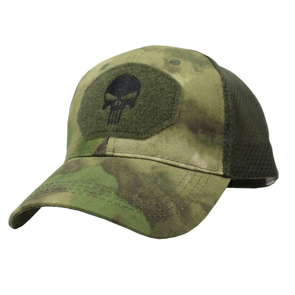 Skull Recon Tactical Camo Mesh Cap