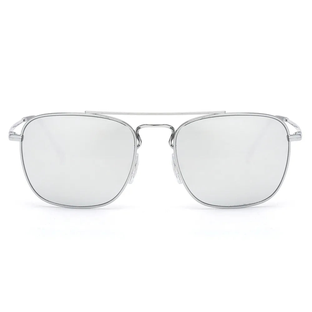 JM EdgeForce Square Sunglasses for Men & Women – Metal Frame UV400 Protection, Rock & Roll Ready