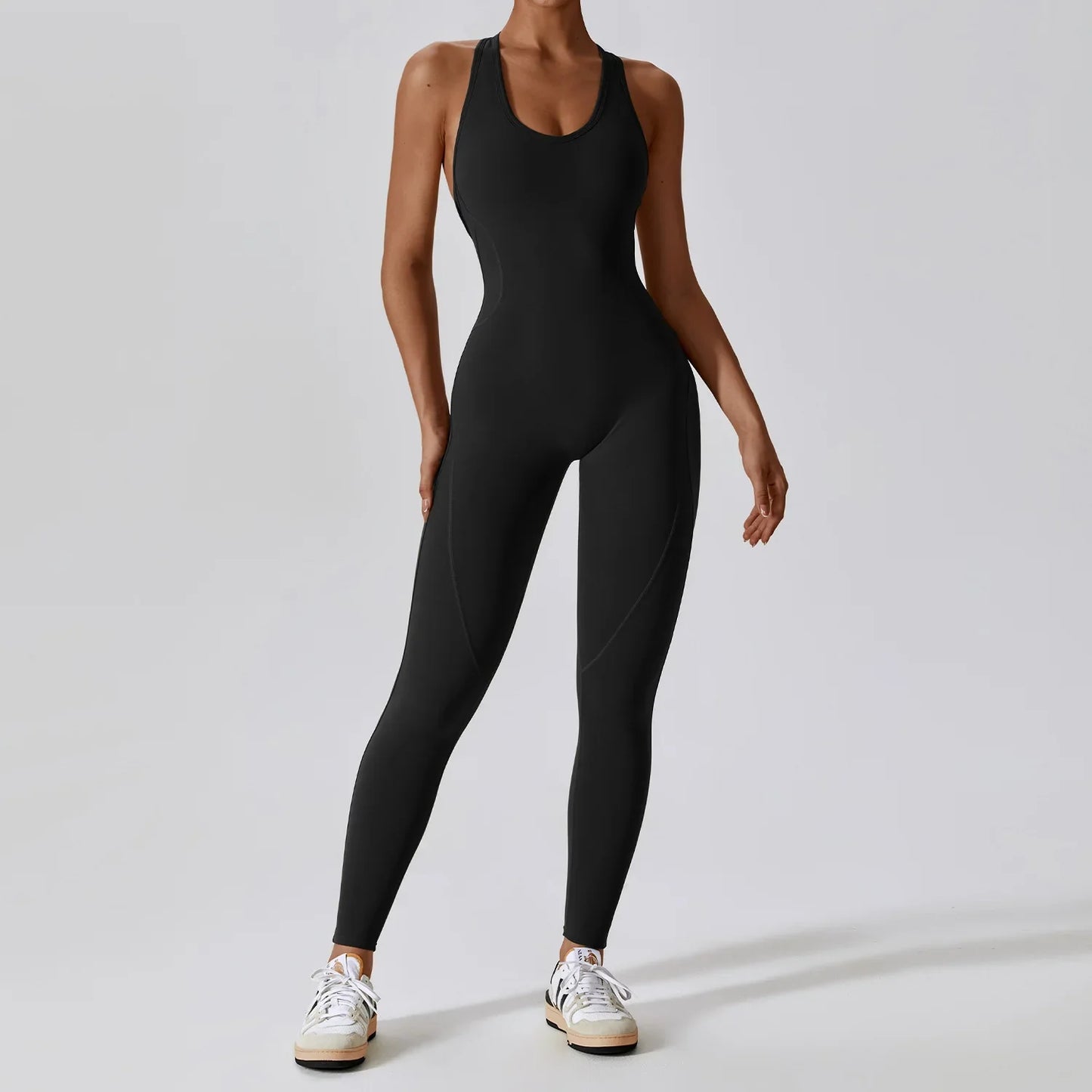 Seamless Yoga Jumpsuit - All-in-One Workout Outfit for Women