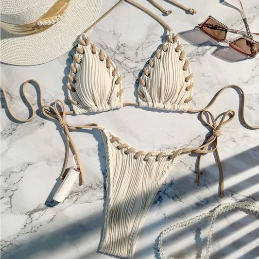 Brazilian Bikini Set – Sexy Low Waist Two-Piece Swimwear for Women