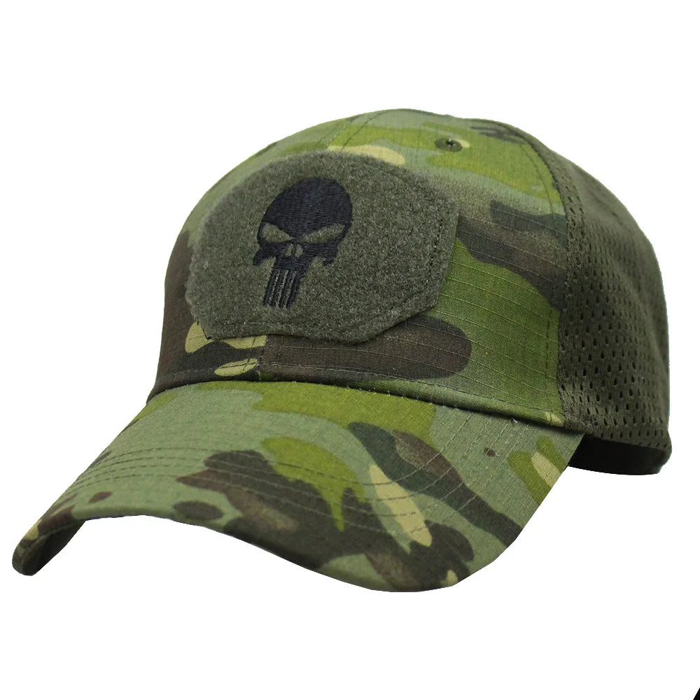 Skull Recon Tactical Camo Mesh Cap