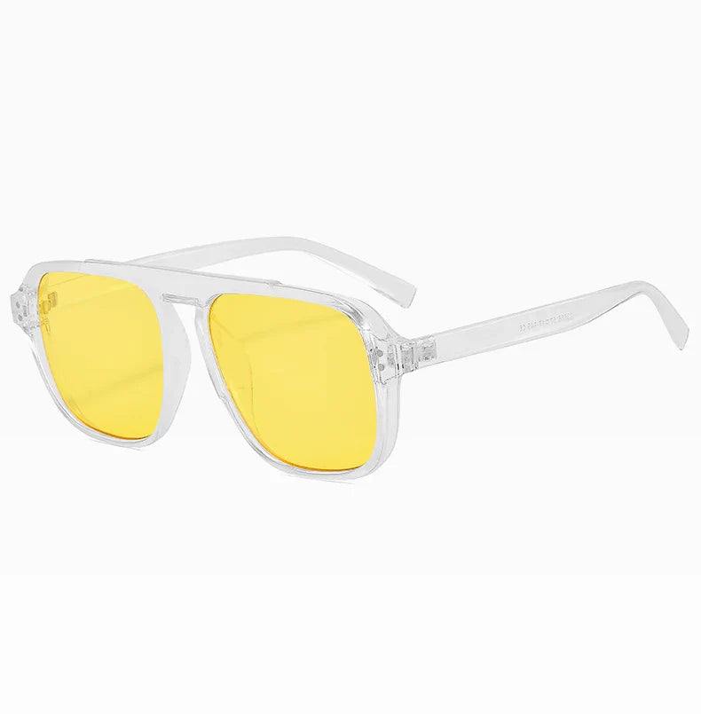 RiotVision Red Rivet Shades – Oversized Square Sunglasses for Rockstars and Outlaws