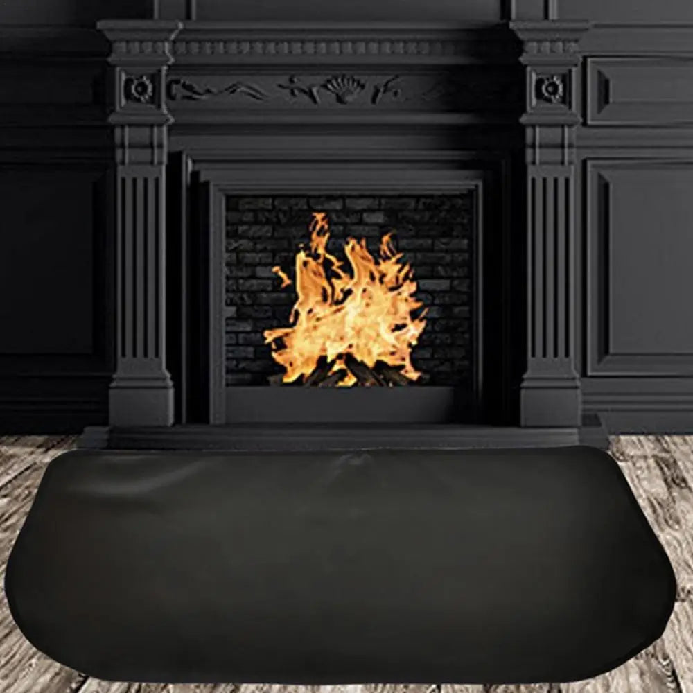 Double-Layer Fireproof Fireplace Mat – Heat-Resistant Fiberglass Floor Protector for Wood Floors & Hearth Safety