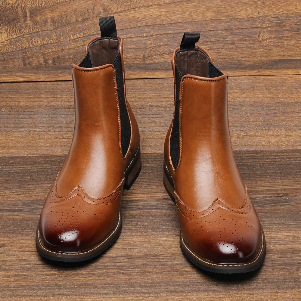 "Dead Poets Boots" – Lizard Vigilante Soft Leather Chelsea Boots for Men | Sleek Pointed-Toe Ankle Icons for Rebels, Artists & Gentlemen