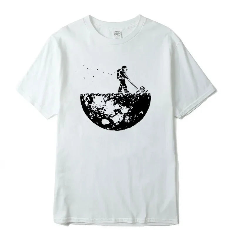 Lunar Cleaner Cotton Graphic Tee For Men – High Quality Casual Hip Hop O-Neck Summer T-Shirt
