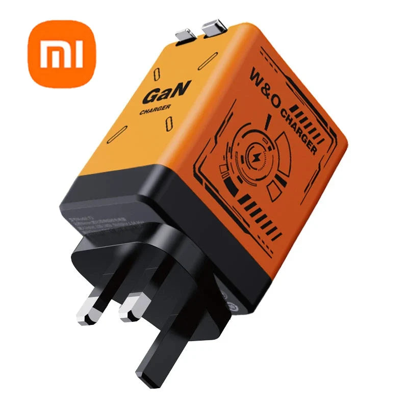 Xiaomi GaN 120W Ultra Fast Charger with Retractable Dual Type-C Cable – Holiday Power in Your Pocket