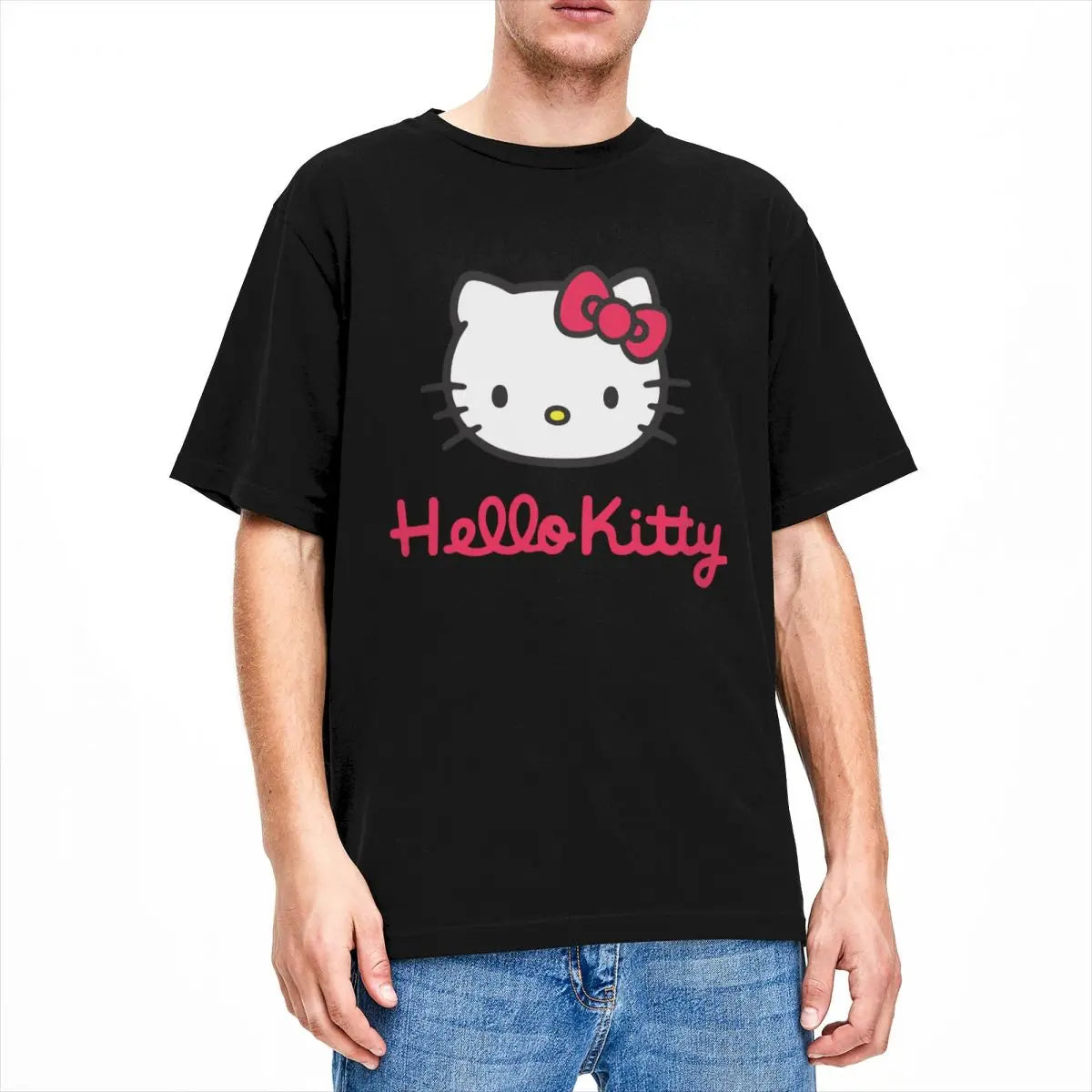Hello Kitty Vintage T-Shirt for Men & Women - Cotton All-Season Casual Tee