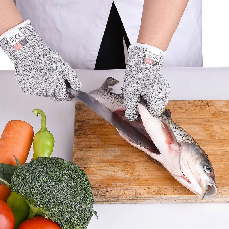 Grade 5 Cut-Proof Kitchen Safety Gloves for Slicers, Dicers & DIY Daredevils | Food-Safe, Scratch-Resistant, Chef-Approved!