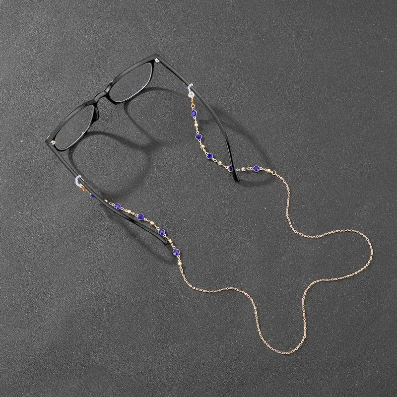 Zircon Crystal Beaded Eyeglass & Mask Chain: The Ultimate Accessory for Women