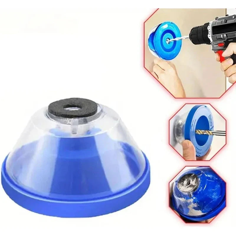 DustShield Electric Drill Dust Cover – Universal Dust Collector for Hammer & Impact Drilling