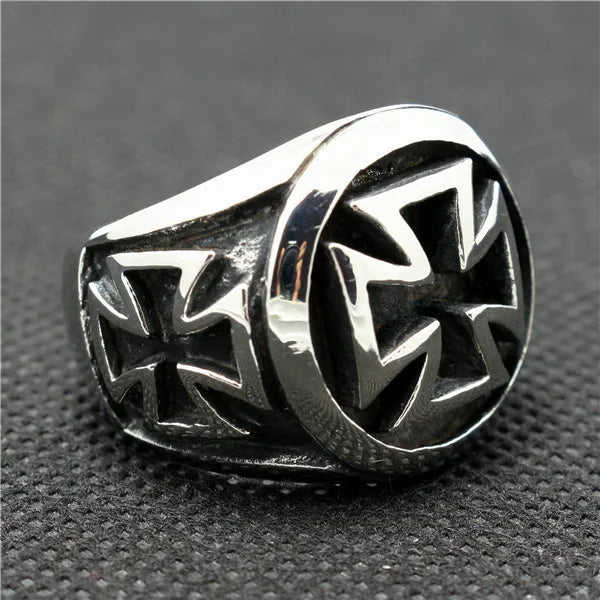 "HELLSILVER // Gothic Cross S925 Ring – Certified Street-Grade Authority for the Damned & the Dapper"