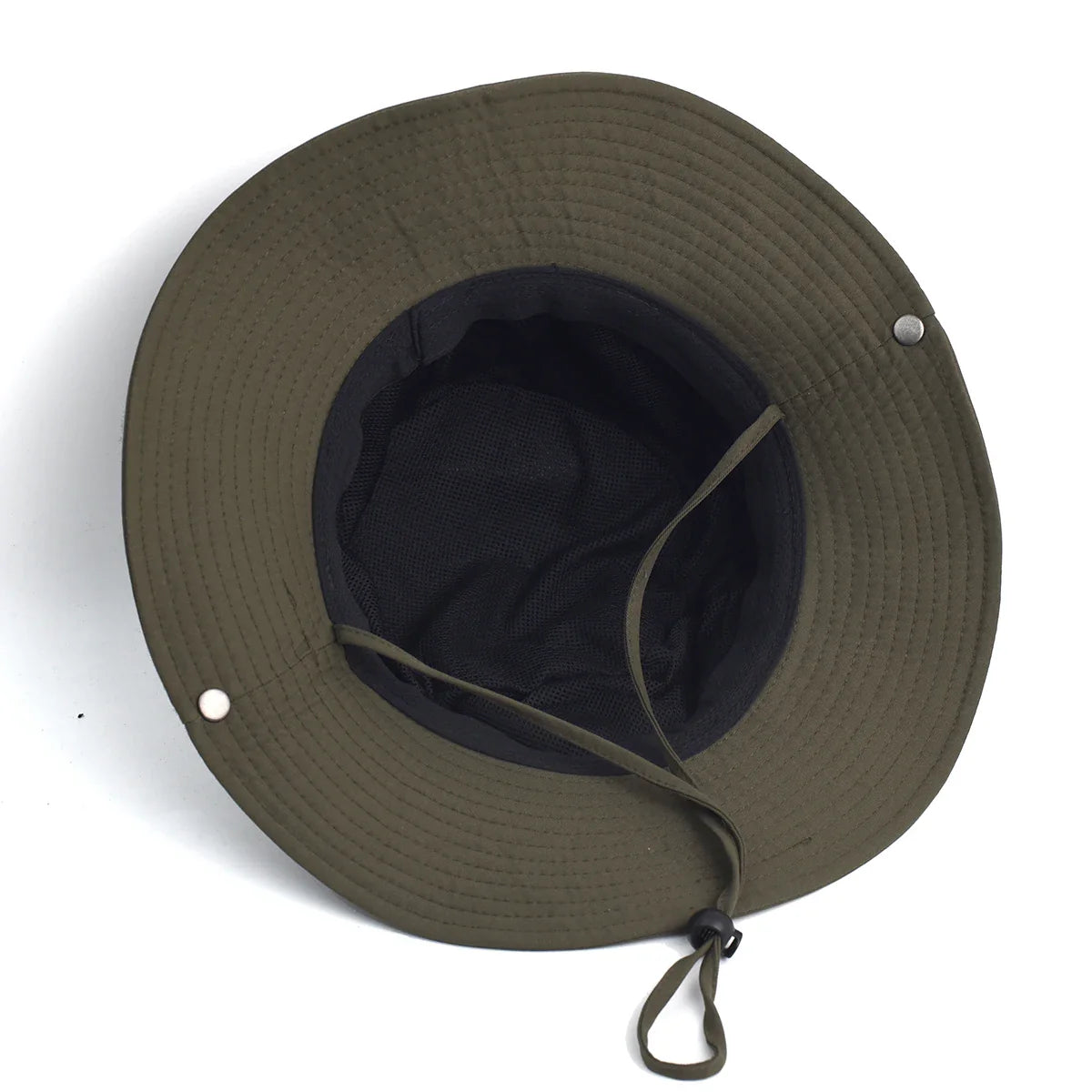 Contrast Fisherman Hat — Vintage Large-Brim Outdoor Sun Hat for Rebels, Campers & Metal Nomads