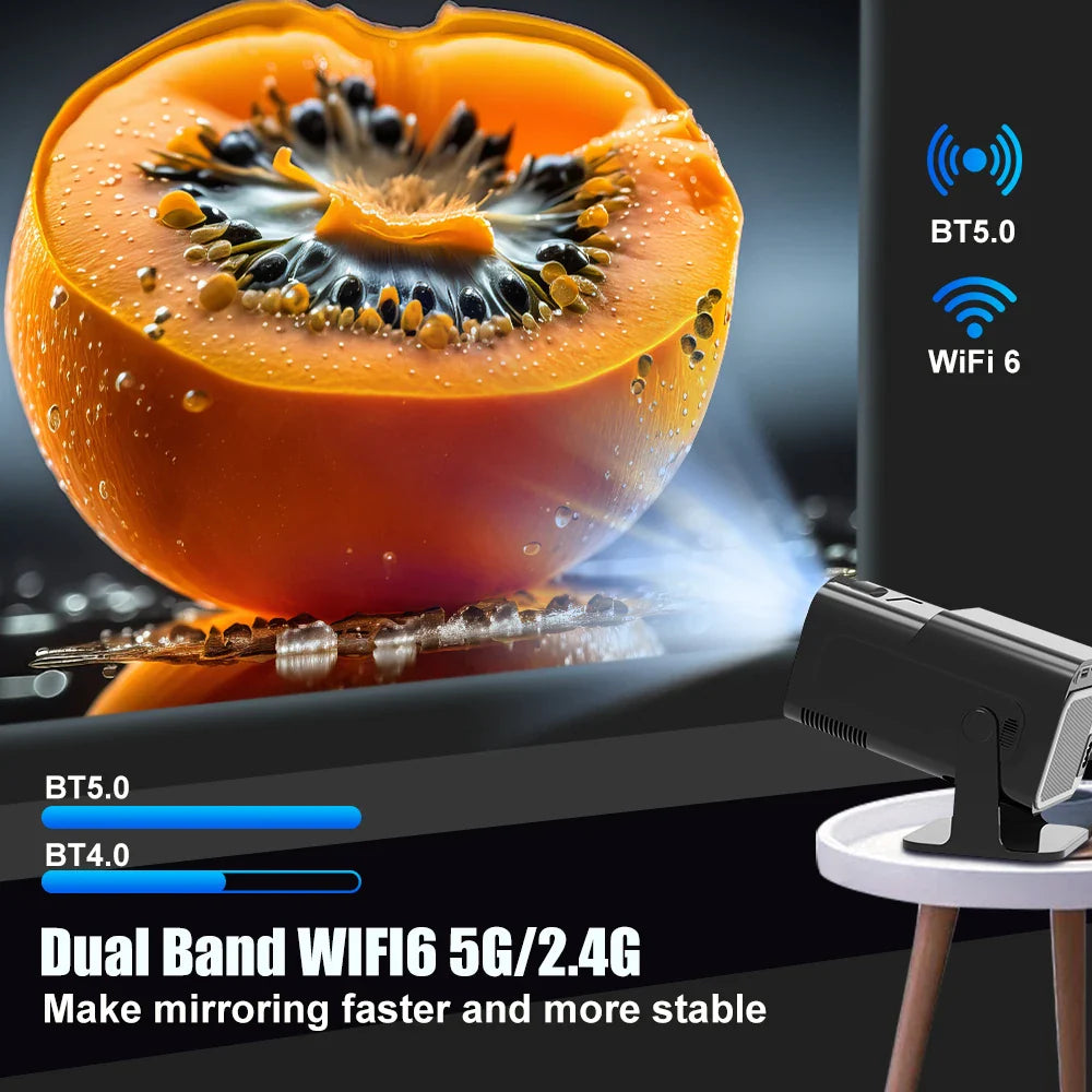 Magcubic Android 11 390ANSI HY320 Projector – 4K Native 1080P Portable Cinema with Dual WiFi6 & BT5.0