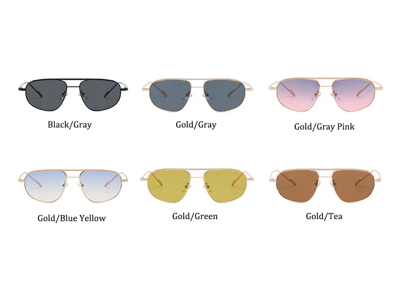 NIGHTCRASH 9190 – Retro Alloy Pilot Shades for Women | UV400 Rockstar Grade Gradient Eyewear