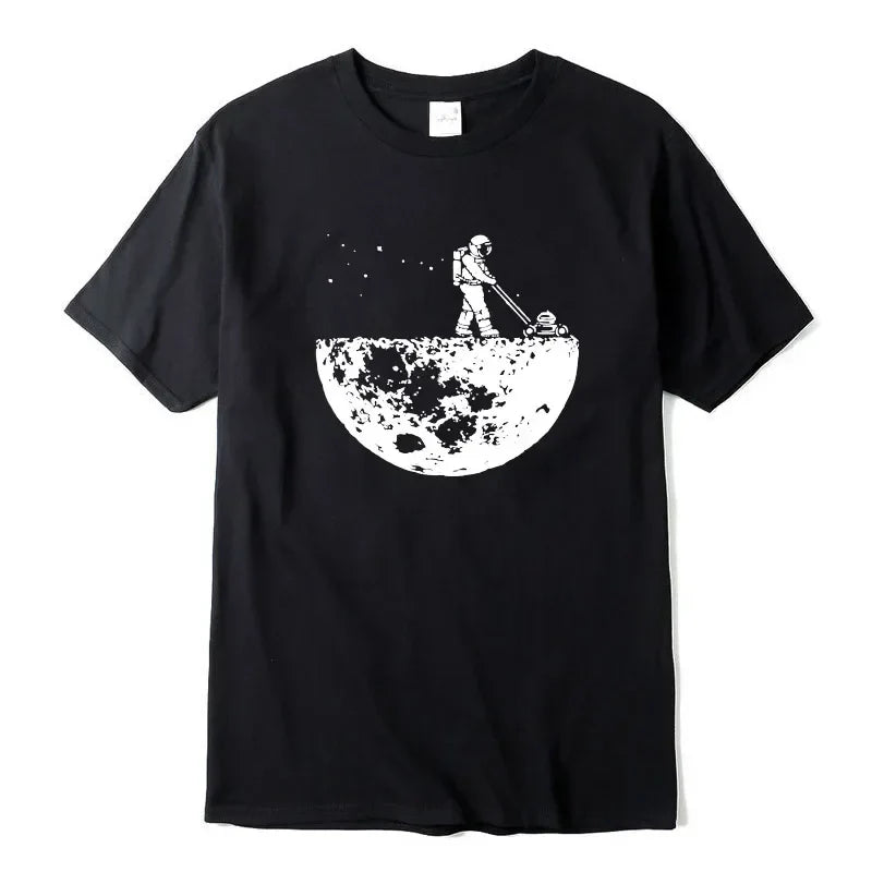 Lunar Cleaner Cotton Graphic Tee For Men – High Quality Casual Hip Hop O-Neck Summer T-Shirt