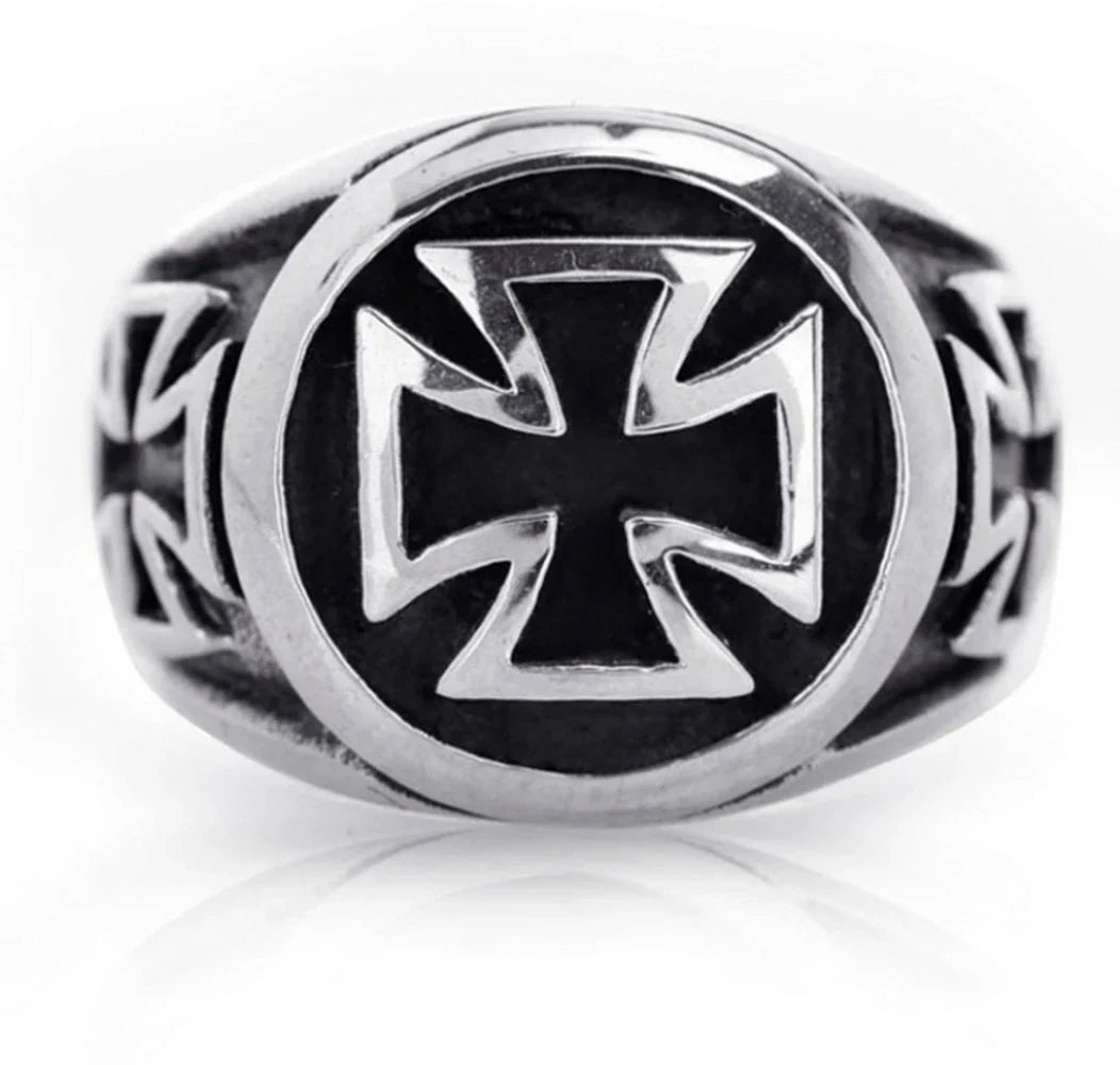 "HELLSILVER // Gothic Cross S925 Ring – Certified Street-Grade Authority for the Damned & the Dapper"