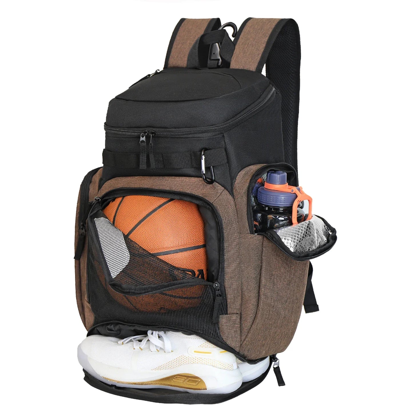 Court Commander Pro — Basketball Backpack With Ball & Shoe Compartments (20–35L)