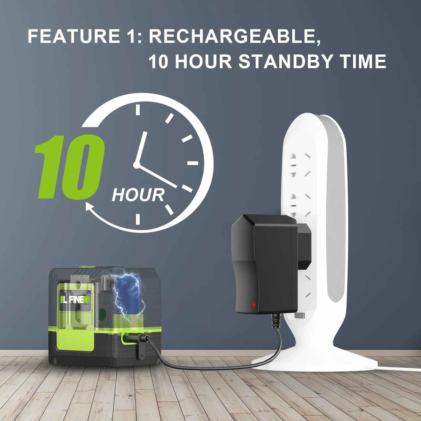 LFine 2-Line Laser Level with Tripod – Professional Horizontal & Vertical Precision 360° Self-Leveling Tool for Accurate Measurements