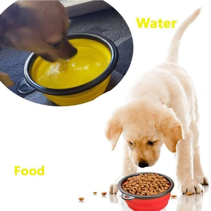 Tour Goblin Collapse-Bowl – Lizard Vigilante Folding Silicone Travel Feeder For Dogs, Cats & Road-Trip Renegades