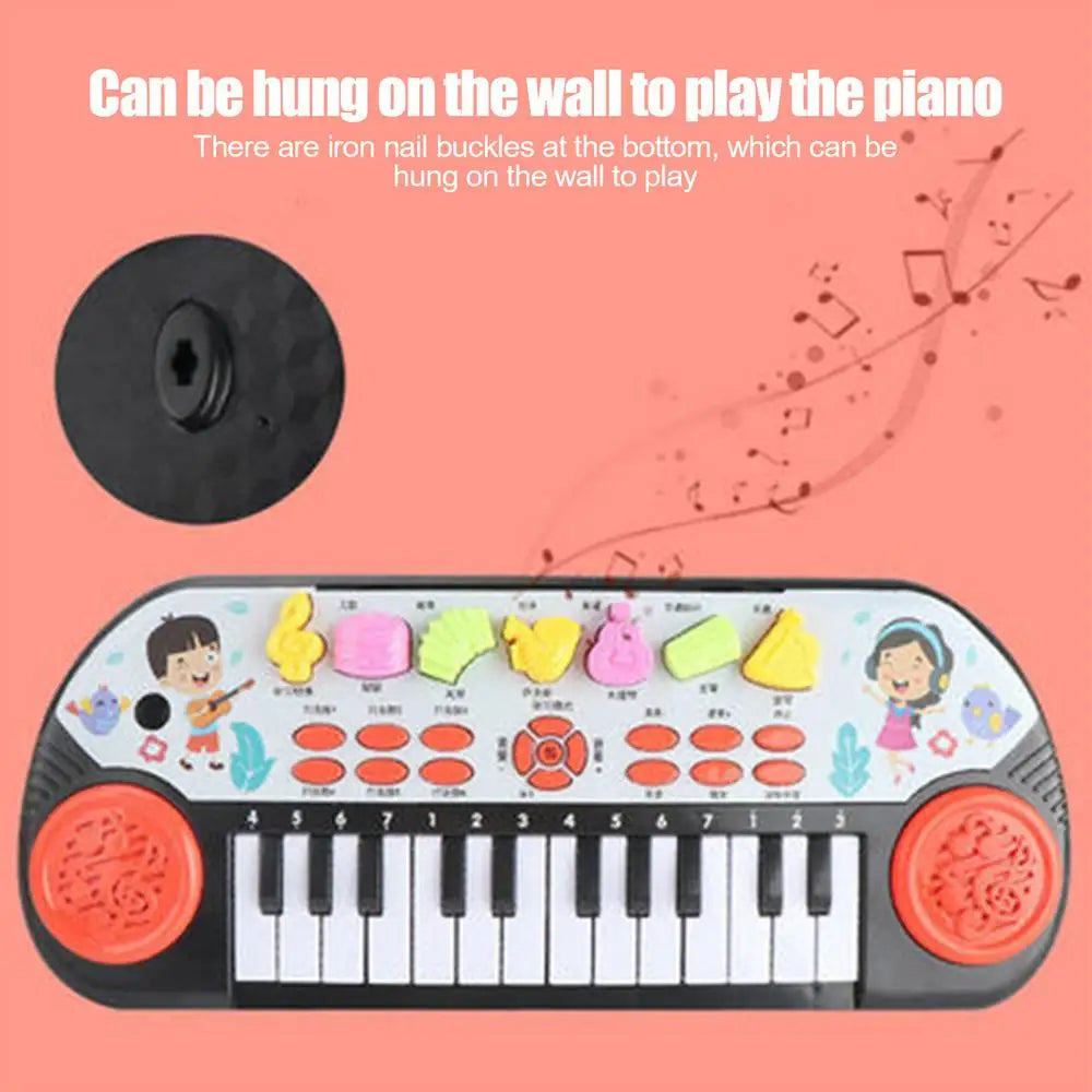 Kids Electric Piano Keyboard – Portable Musical Learning Toy With Fun Sounds & Christmas Gift Magic
