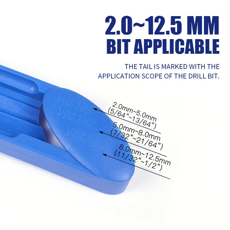 RiffSharp Drill Resurrector – Brown Corundum Bit Grinder with Mandrel Rage Mode & ABS Grip for DIY Shred Work