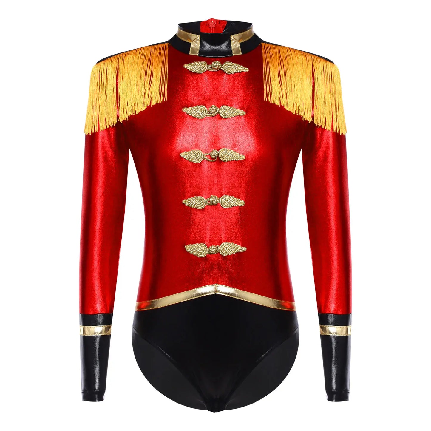 Girls Nutcracker Circus Ringmaster Costume – Medieval Royal Military Leotard Jumpsuit Halloween Cosplay