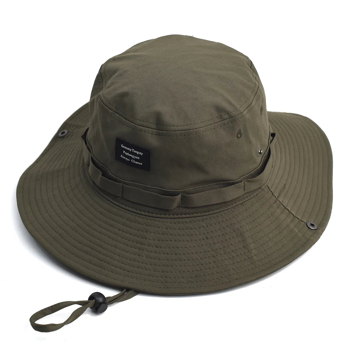 Contrast Fisherman Hat — Vintage Large-Brim Outdoor Sun Hat for Rebels, Campers & Metal Nomads