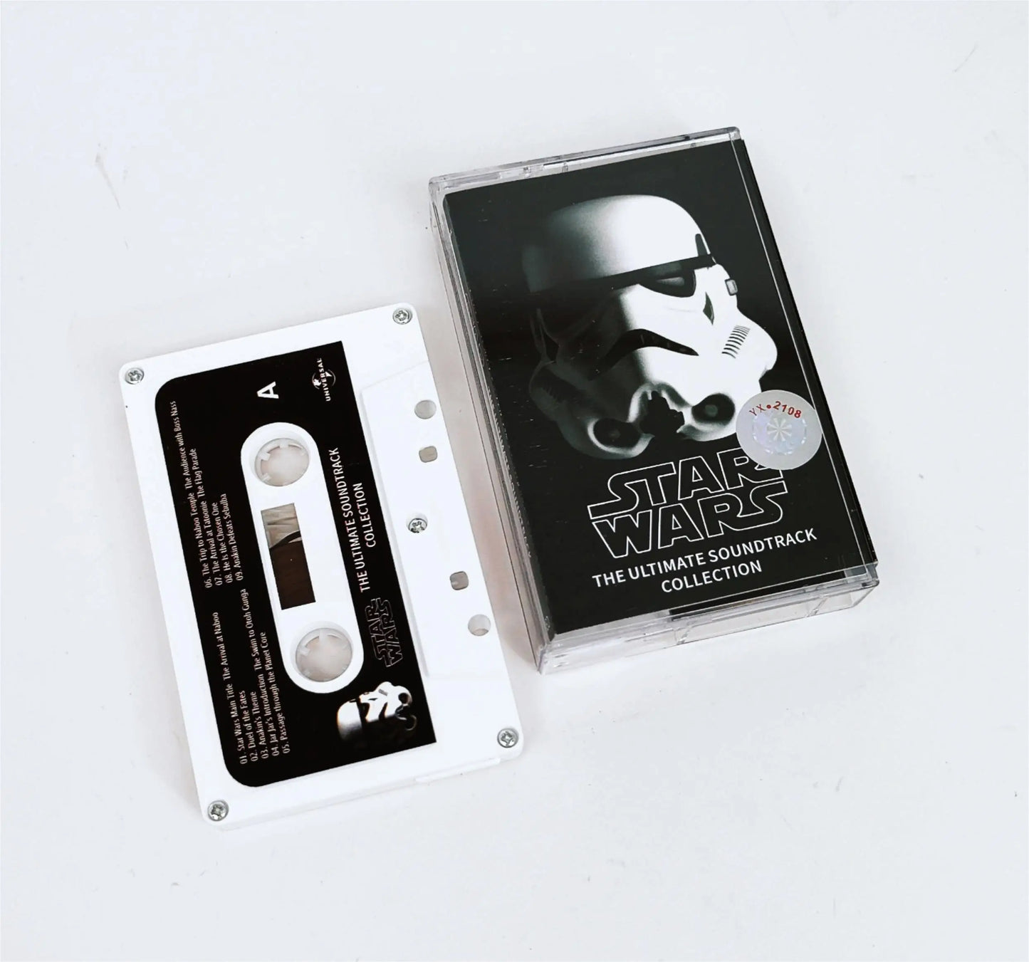 The Dark Side Mixtape – Star Wars Retro Cassette Soundtrack Set ft. Yoda, Vader & Skywalker | Cosplay-Grade Walkman Display Props