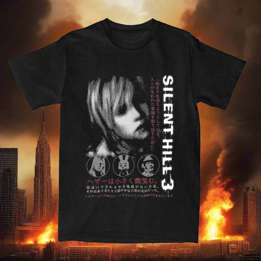Silent Hill 3 Vintage Horror Gamer Tee – Men & Women’s Cotton Short Sleeve Casual Shirt | Lizard Vigilante Limited