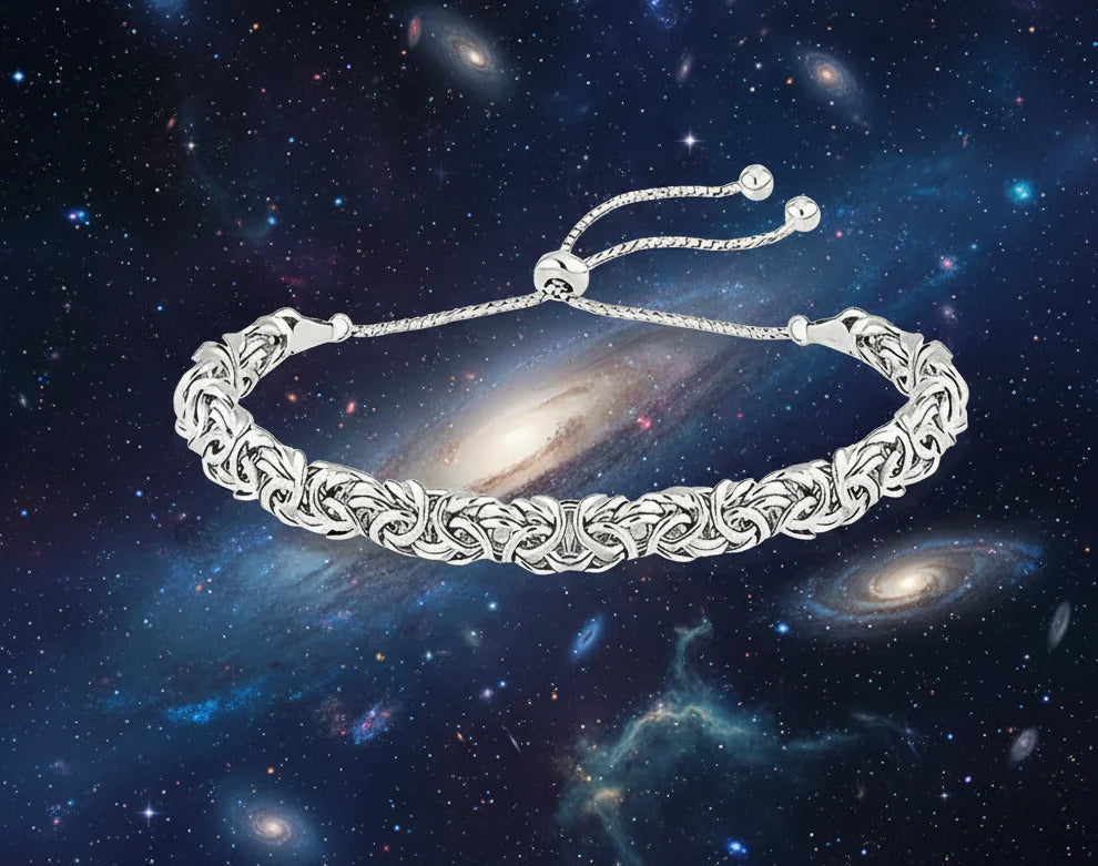 Imperial Pulse S925 Silver Byzantine Chain | Italian Rock Royalty Bracelet For Men & Women ⚡