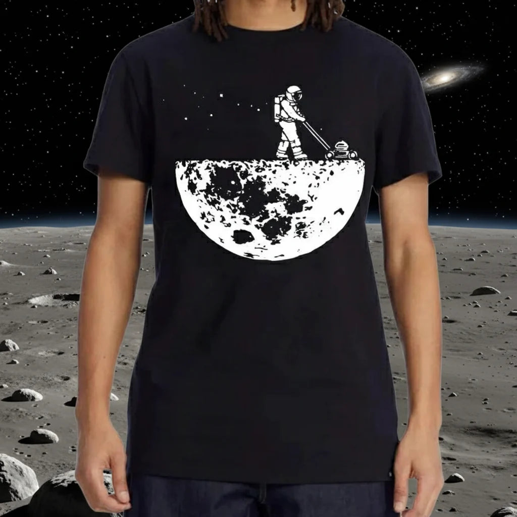 Lunar Cleaner Cotton Graphic Tee For Men – High Quality Casual Hip Hop O-Neck Summer T-Shirt