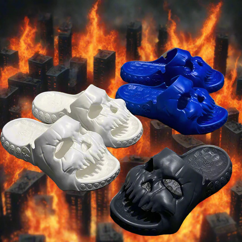 Skull Stompers – Heavy Sole EVA Punk Slides for Men & Women (Summer ‘25 Limited Chaos Edition)