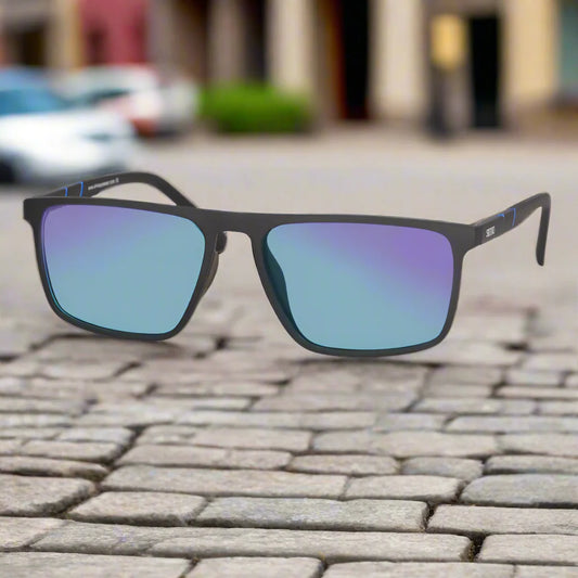 Shinu Red Green Color Blind Corrective Sunglasses – Metalhead Vision Eyewear for Driving and Rock Life