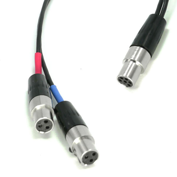 TA6F to Dual TA3F Audio Y-Cable - 18" Length