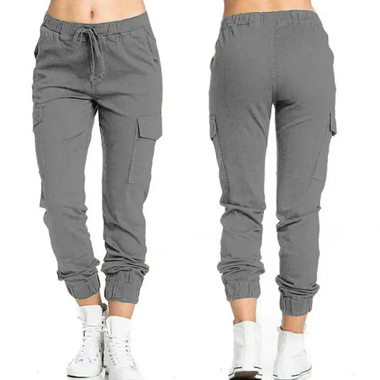 The Ultimate Women's Solid Jogger Cargo Pants: Streetwear Meets Comfort in Every Pocket