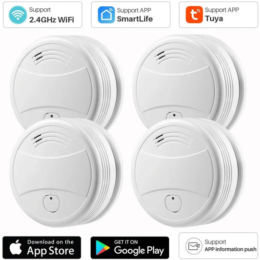 Tuya Wifi Smoke Slayer — 80dB Fire Alarm with Smart Life Edge