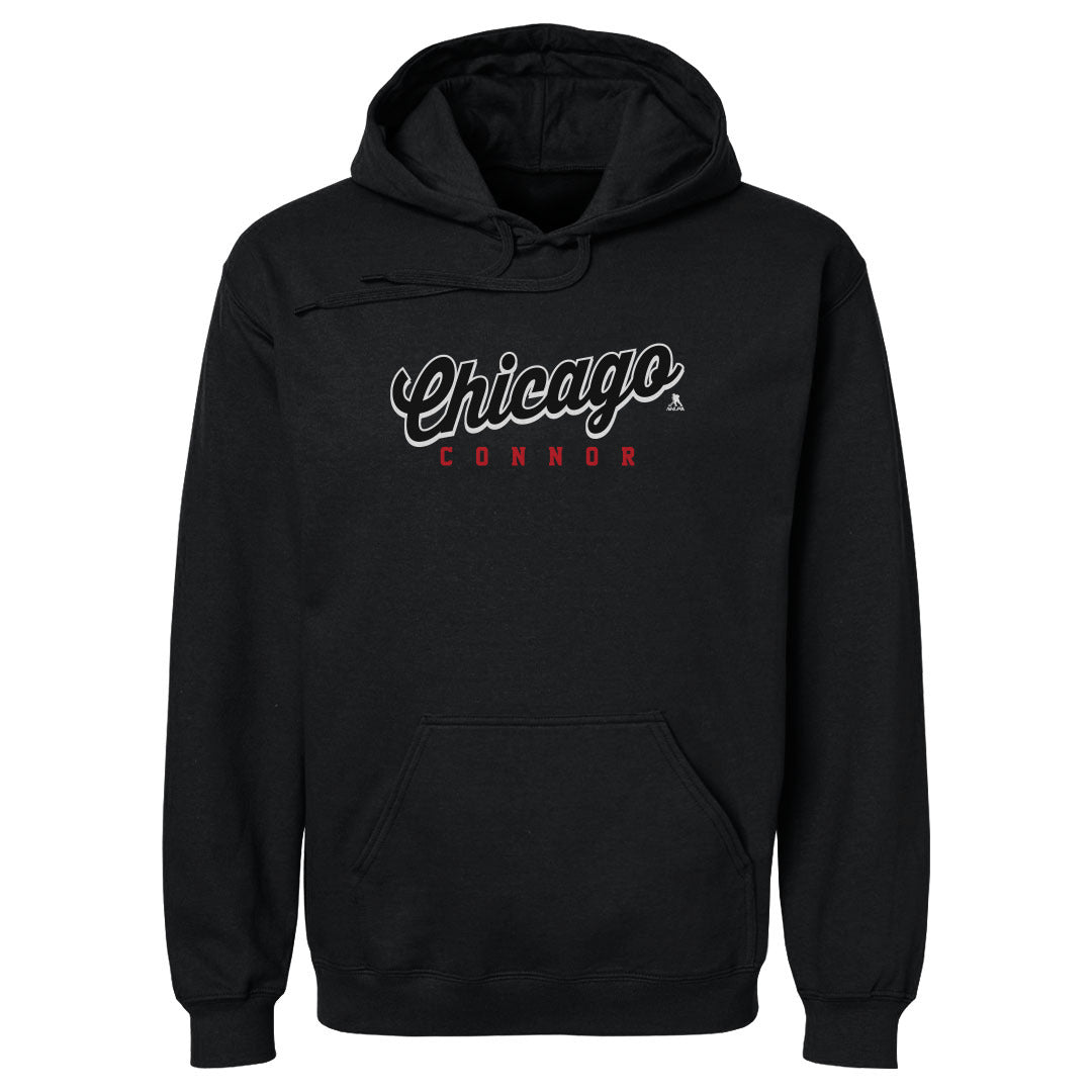 Connor Bedard Chicago Script Connor WHT