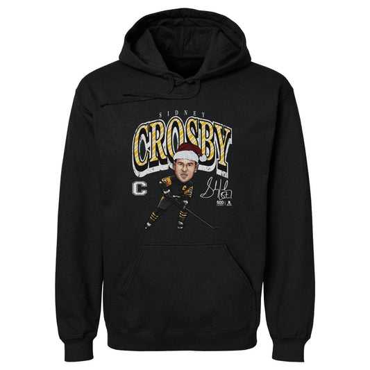 Sidney Crosby Pittsburgh Cartoon Santa Hat WHT