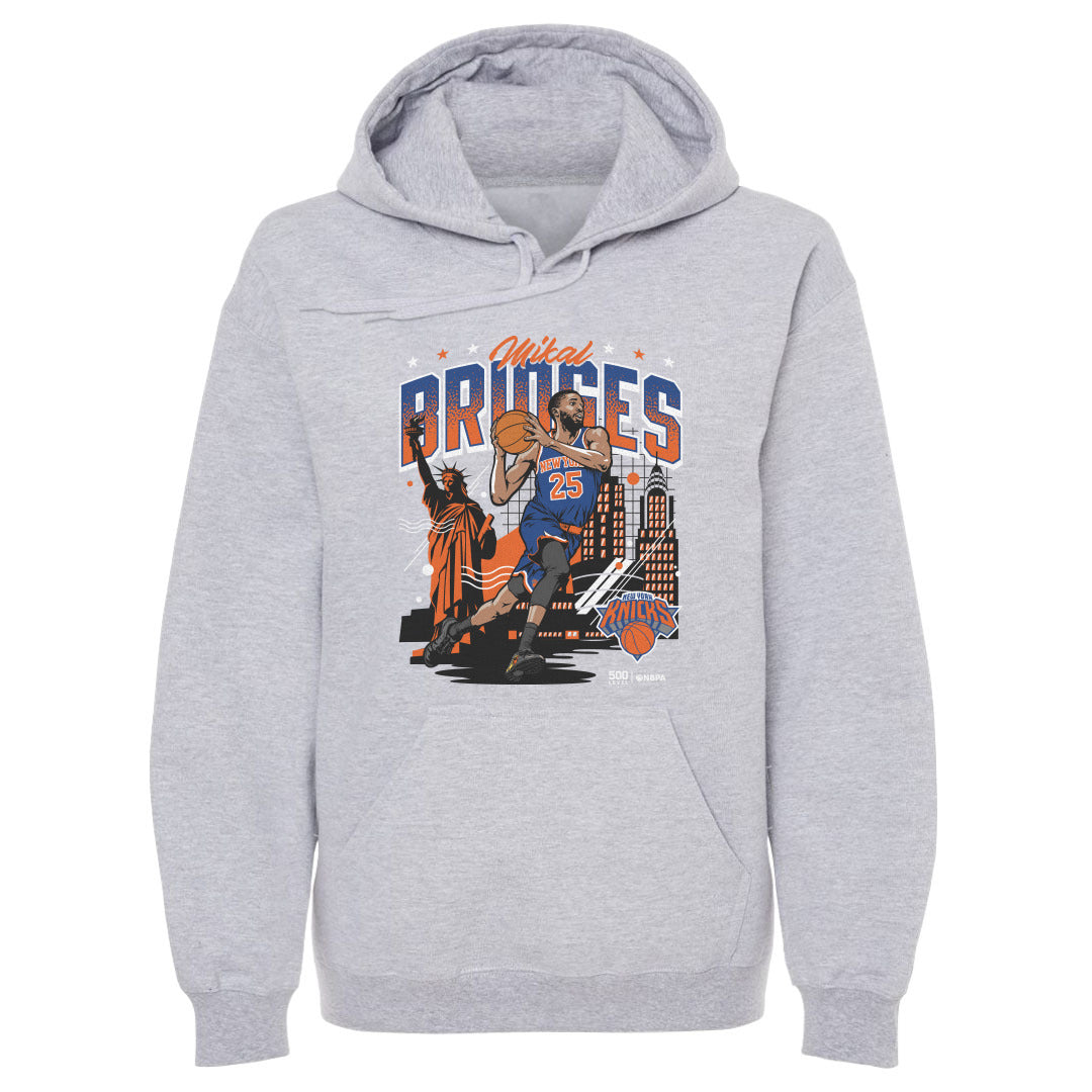 Mikal Bridges New York Knicks Skyline WHT