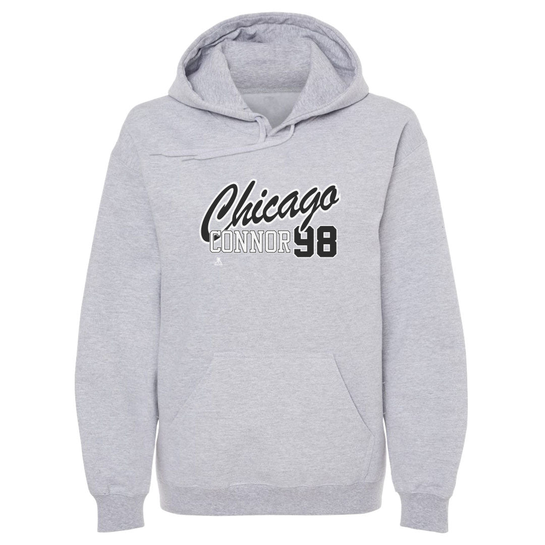 Connor Bedard Chicago Script 98 WHT